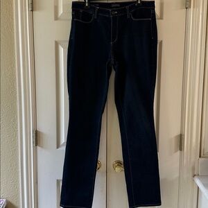 Talbots Navy Five-Pocket Jeans 10L straight curvy